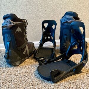 Burton Step On Bindings (M) + Boots 9.5